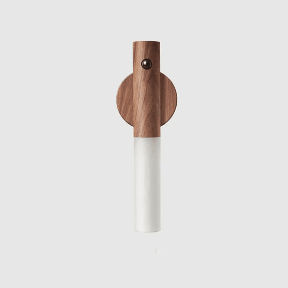Elvora LuceSense lampada da parete wireless effetto legno scuro