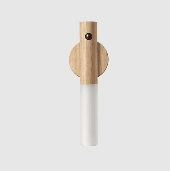 Elvora LuceSense lampada da parete wireless effetto legno chiaro
